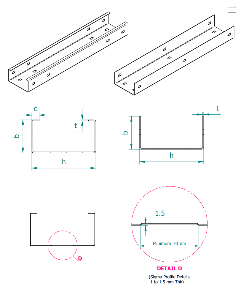 Purlins C and U Type